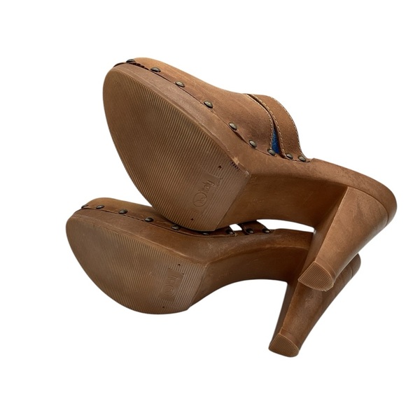 Bakers Brown Leather Clogs with Buckle size 7 - Picture 9 of 9